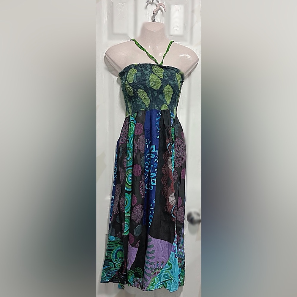 Multicolor Bohemian Maxi Dress